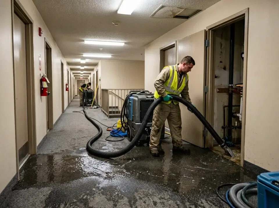 multi-unit-apartment-hallway-f-005 — frequently asked questions, Emergency Burst Pipe Water Extraction & Removal in East Liv…